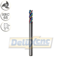 Three flute carbide end mill DLC coating Φ4mm