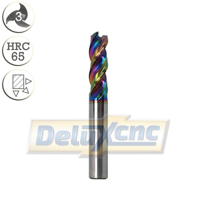 Three flute carbide end mill DLC coating Φ8mm