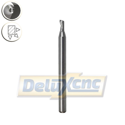 Einschneidiger Hartmetallschneider für Aluminium Φ2 Lc4mm