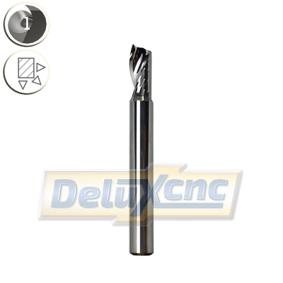 Einschneidiger Hartmetallschneider für Aluminium Φ6 Lc12mm