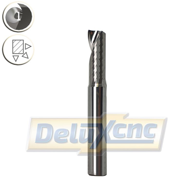 Single flute carbide end mill for aluminium Φ8 Lc22mm