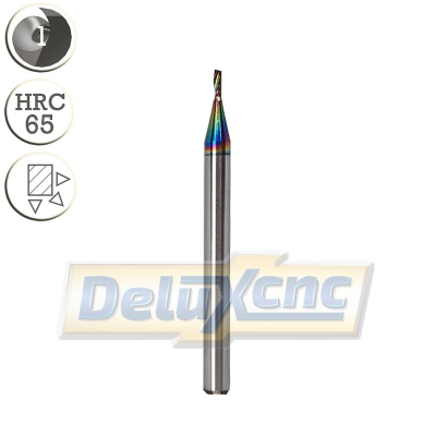Single flute carbide end mill DLC coating Φ1mm