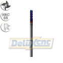 Vierschneidiger Hartmetallfräser Φ3mm F-Nano blau