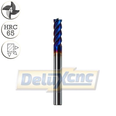 Four flute carbide End Mill Φ5mm F-Nano blue