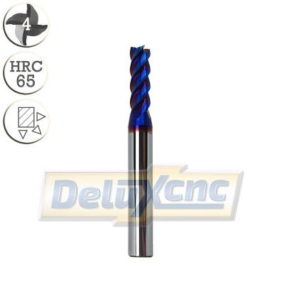 Four flute carbide End Mill Φ5mm F-Nano blue