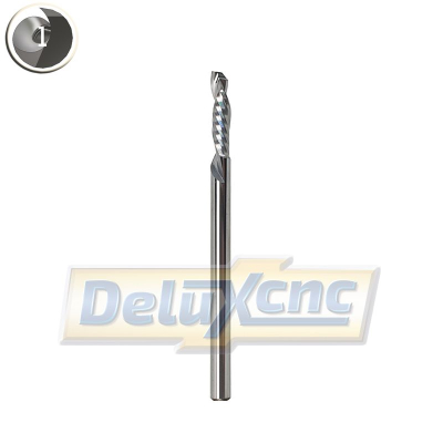 Single flute end mill UP and DOWN cut Φ3,175mm  Lc12mm