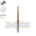 Tapered ball nose end mill TiAlN R2x8x105mm