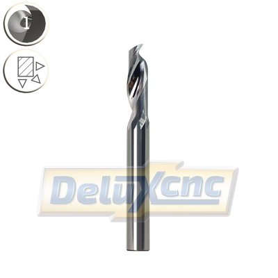 Einschneidiger Hartmetallschneider für Aluminium Φ8 Lc25 mm