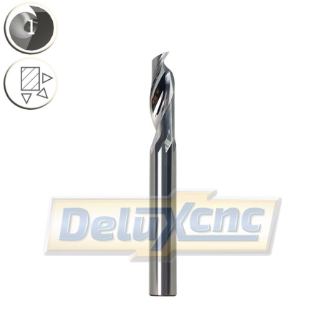 Einschneidiger Hartmetallschneider für Aluminium Φ8 Lc25 mm