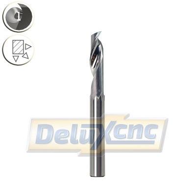 Einschneidiger Hartmetallschneider für Aluminium Φ8 Lc32 mm