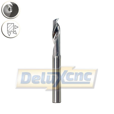 Einschneidiger Hartmetallschneider für Aluminium Φ8 Lc32 mm