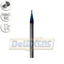 Two flute ball nose carbide End Mill Φ1mm F-Nano blue
