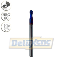 Two flute ball nose carbide End Mill Φ3,5mm F-Nano blue