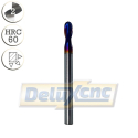 Doppelseitiger sphärischer TK-Fräser Φ4mm F-Nano blau