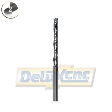 Doppelschneidiger Hartmetall-Negativ-Positiv-Fräser Φ3,175 mm Lc32 mm