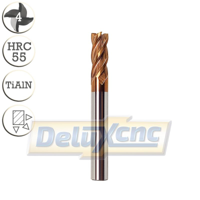 Čtyřbritá TK fréza TiAlN Φ6mm