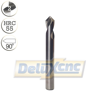 Vorbohren Sie einen 8-mm-90°-Bohrer für Aluminium.