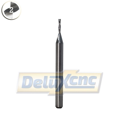Doppelschneidiger Hartmetallfräser, Abwärtsschnitt Φ1mm Lc4mm