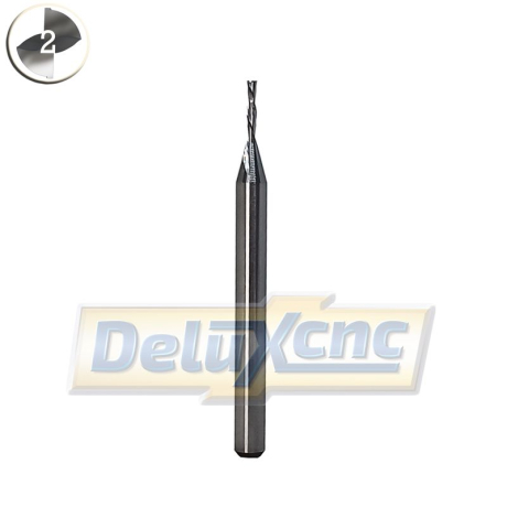 Doppelschneidiger Hartmetallfräser, Abwärtsschnitt Φ1mm Lc4mm