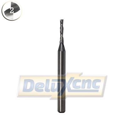 DOWN Cut Two Flutes Spiral Carbide Mill Φ1,5mm Lc8mm