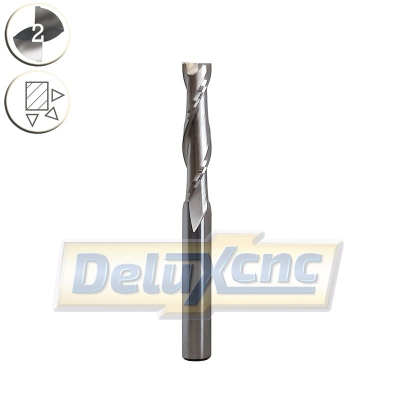 Two Flutes Spiral Carbide End Mill Φ8mm Lc38mm