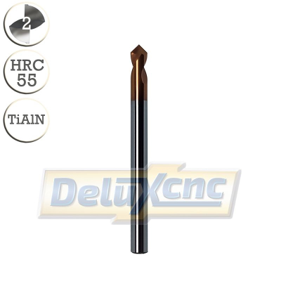 Vorbohren mit Punktbohrer TiAlN 90° Φ4mm