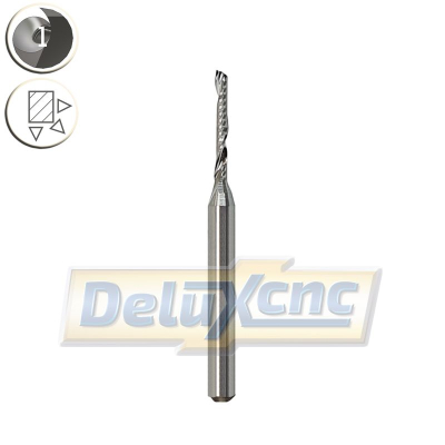 Hochwertiger einseitig geschliffener Hartmetallfräser Φ1,5 mm Lc10 mm