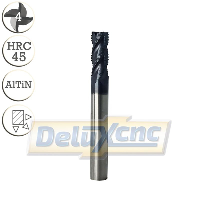 Four flute carbide End Mill AlTiN Φ6 - Lc15 - D6 - L50mm