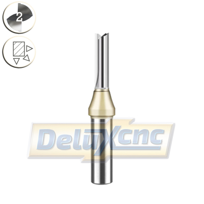 Two flute straight carbide end mill Φ4mm Lc20mm