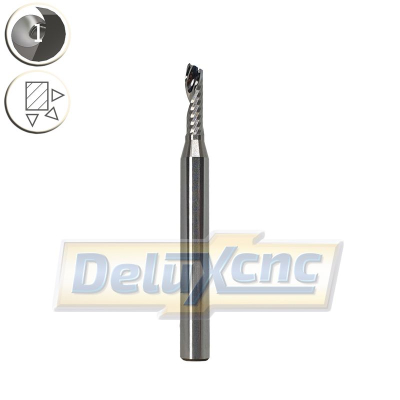 Jednobritá karbidová fréza prémium Φ4mm Lc20mm D6mm