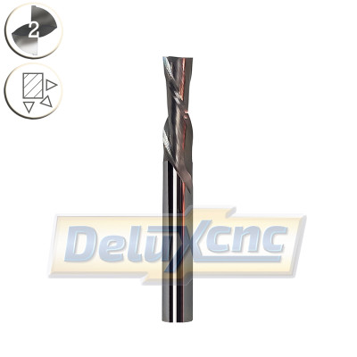 DOWN Cut Two Flutes Spiral Carbide Mill Φ8mm Lc28mm