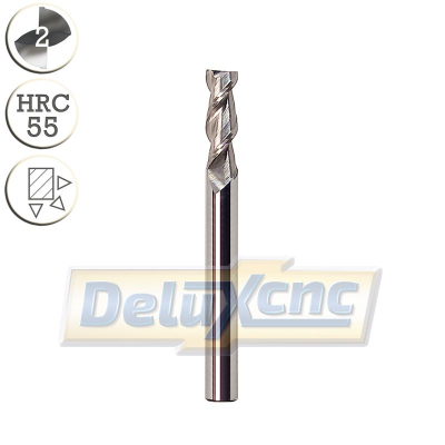 Two flutes carbide end mill cutter for aluminium long Φ4mm
