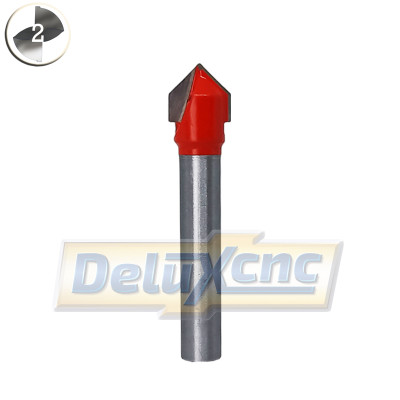 90 Degree V-shaped Milling Cutter 1/4"