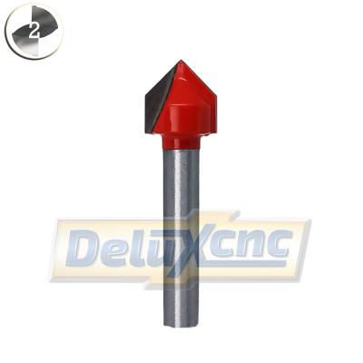 90 Degree V-shaped Milling Cutter 1/2"