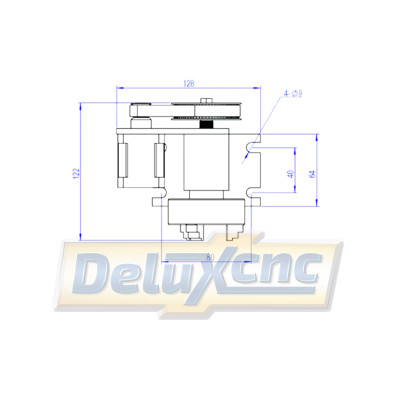 Rotary 4 axis for CNC machines 65mm