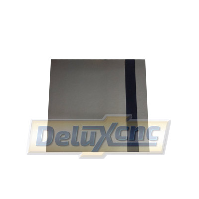 Double color plastic sheet silver gloss-black