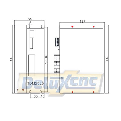 3DM2080 driver for NEMA43 stepper motor