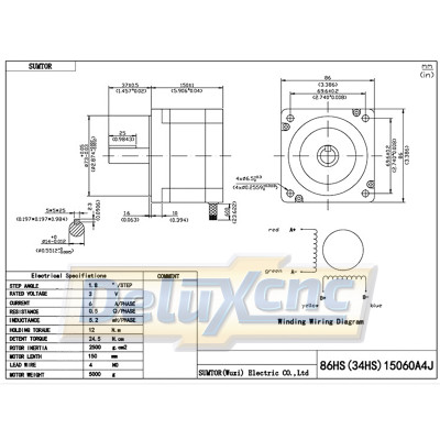 Stepper motor Nema 34 12Nm