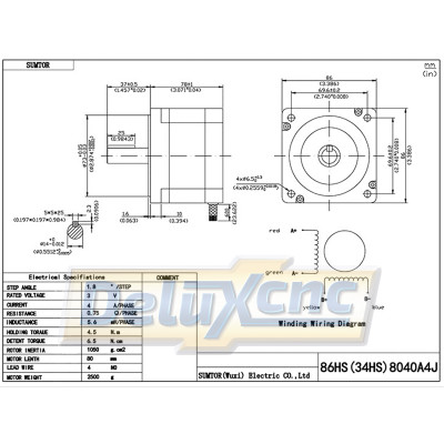 Schrittmotor NEMA 34 4,5 Nm