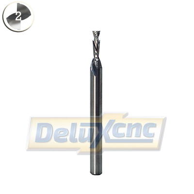 Dvojbřitá karbidová fréza UP & Down cut Φ2mm Lc10mm