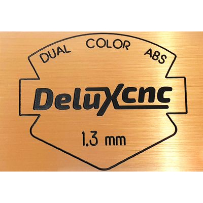 Double color plastic sheet red gold-black