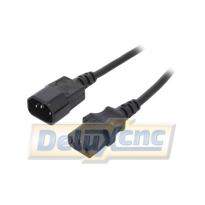 Kabel IEC C13 samice / IEC C14 samec 3x0,75mm2 1,8m