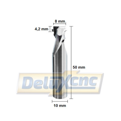Neon Light Stripe Milling Cutter 8x4.2mm D10 L50mm