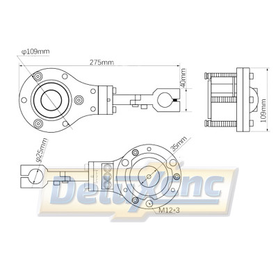Anti-collision CNC plasma torch holder 35mm