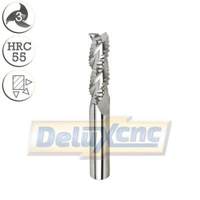 Dreischneidiger Hartmetall-Schruppfräser 6/15 mm