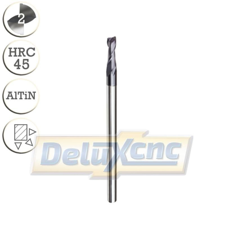 Doppelschneidiger Hartmetallfräser 3/8 mm AlTiN