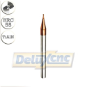 Two flute carbide Ball nose end mill R0.5mm TiAlN