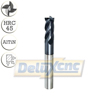 Čtyřbritá karbidová fréza AlTiN 5/13 mm