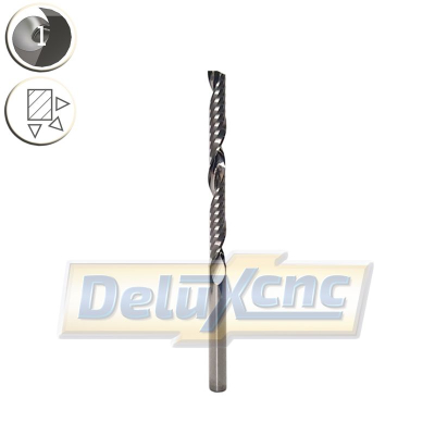 Single flute carbide premium end mill Φ3,175mm  Lc32mm
