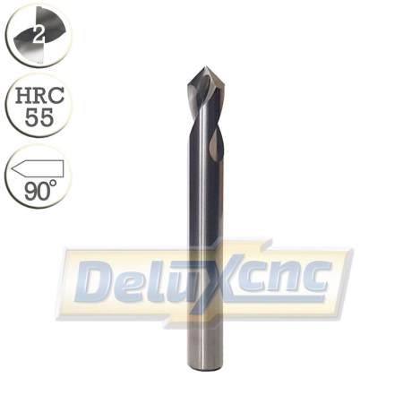 Vorbohren Sie einen 6-mm-90°-Bohrer für Aluminium.